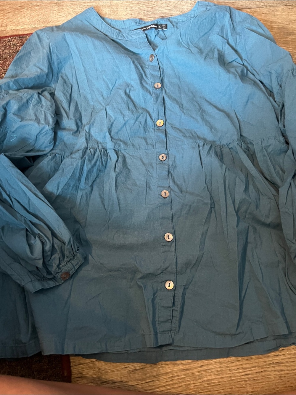 Gudrun sjoden large blue blouse